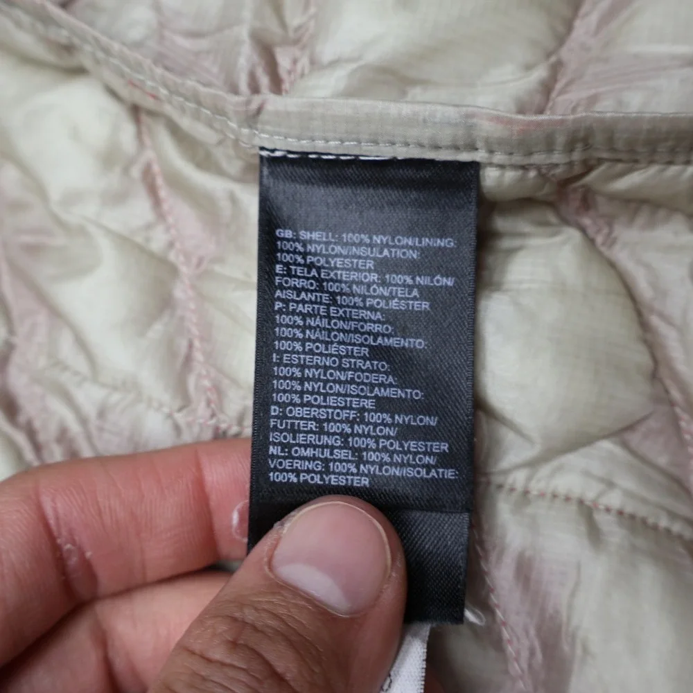 North Face Jacket Men XL Red Quilted Full Zip Thermoball Insulated Winter Puffer